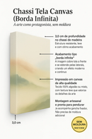 quadro borda infinita tela canvas decore paz