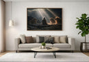 quadro de daniel na cova dos leões sala de estar decore paz