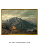 quadro sarça ardente Deus revela seu poder em fogo na arvore a moises