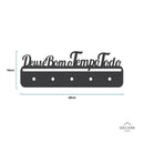 Porta-Chaves Refinado Frase Cristã: "Deus é Bom o Tempo Todo" | Madeira e Metal Decore Paz